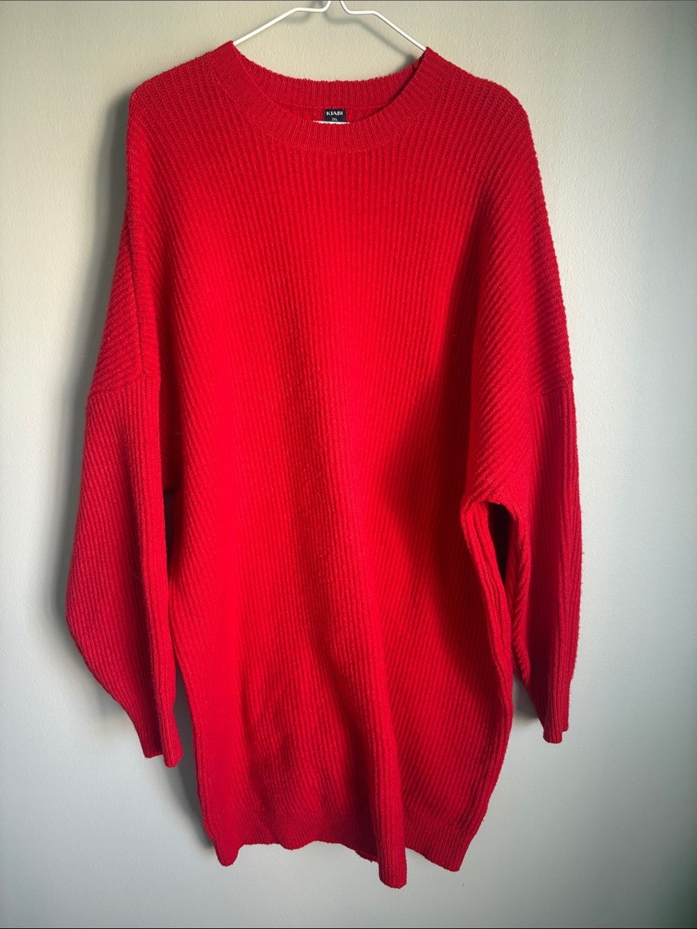 Kiabi Red Sweater Dress
